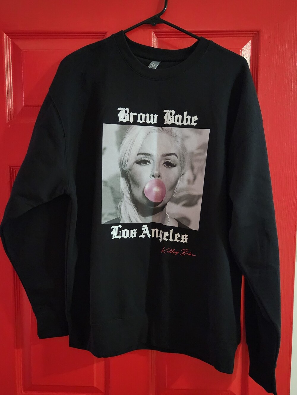 Brow Babe Black Graphic Crewneck